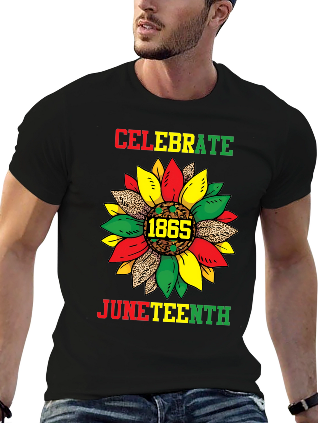 Celebrate Juneteenth T-Shirt - Sunflower 1865