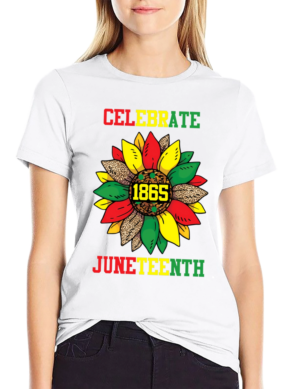 Celebrate Juneteenth T-Shirt - Sunflower 1865