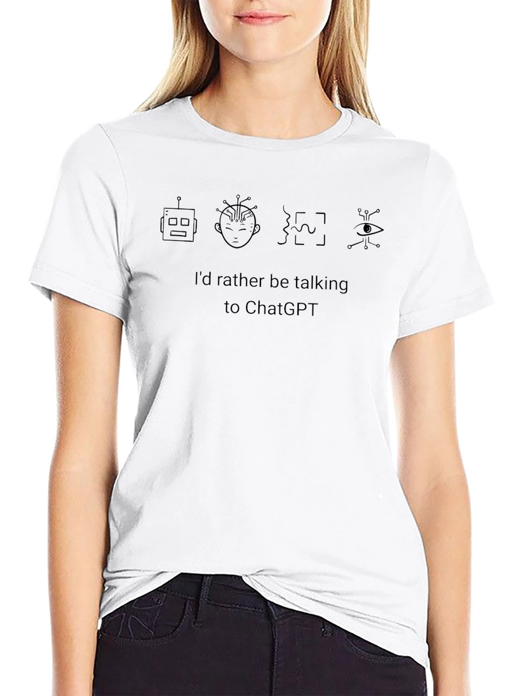 Id Rather Be Talking To ChatGPT T-Shirt