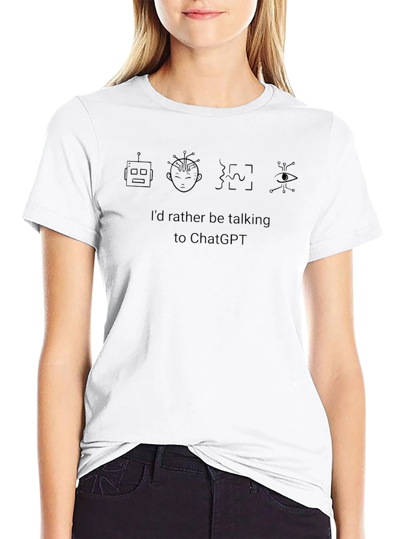 Id Rather Be Talking To ChatGPT T-Shirt