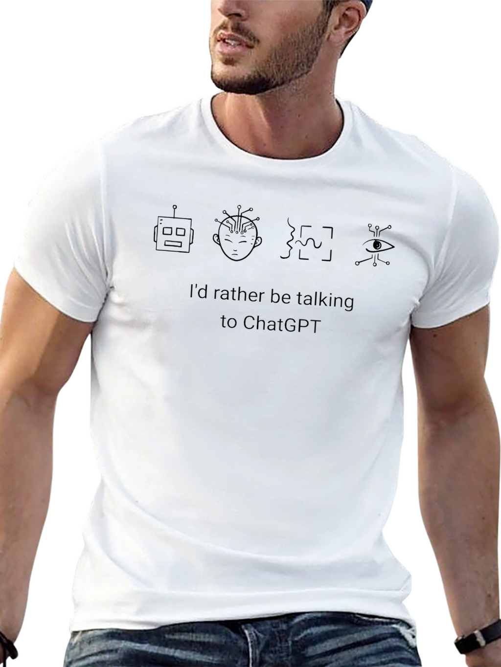 Id Rather Be Talking To ChatGPT T-Shirt