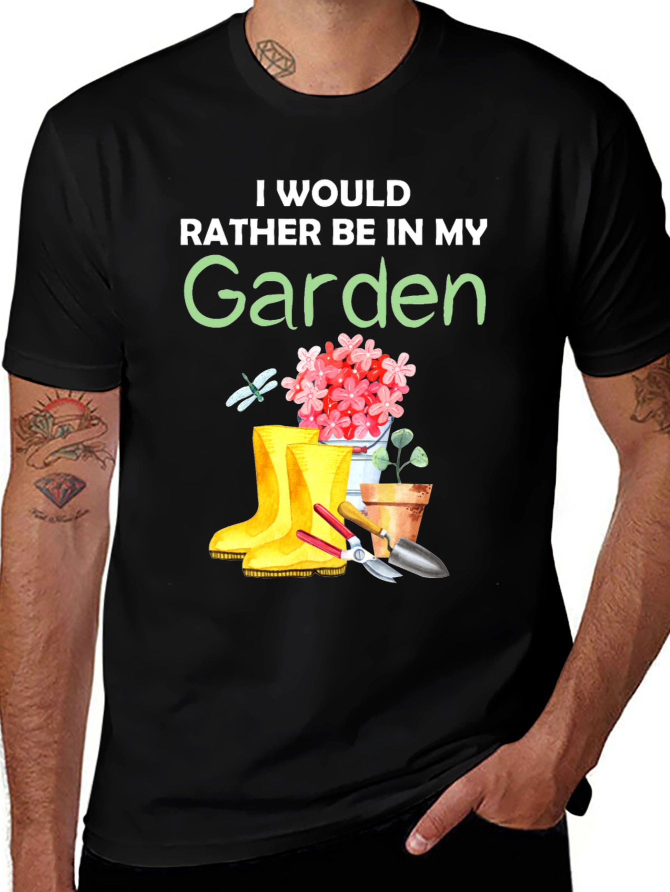 Id Rather Be In My Garden T-Shirt