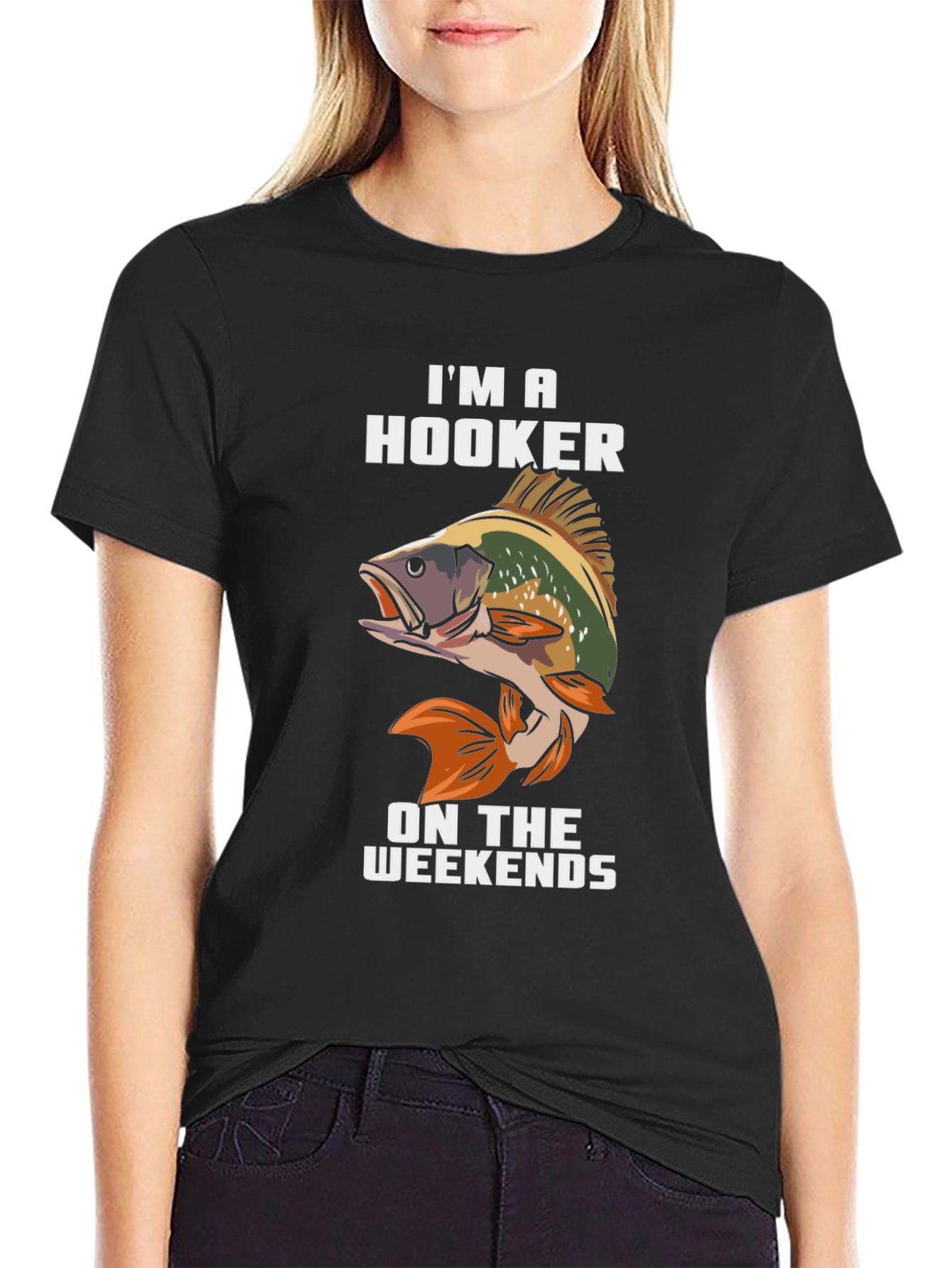 Im A Hooker On Weekends Fishing T-Shirt