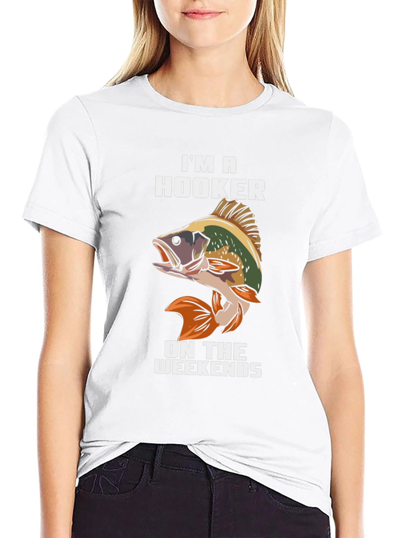 Im A Hooker On Weekends Fishing T-Shirt