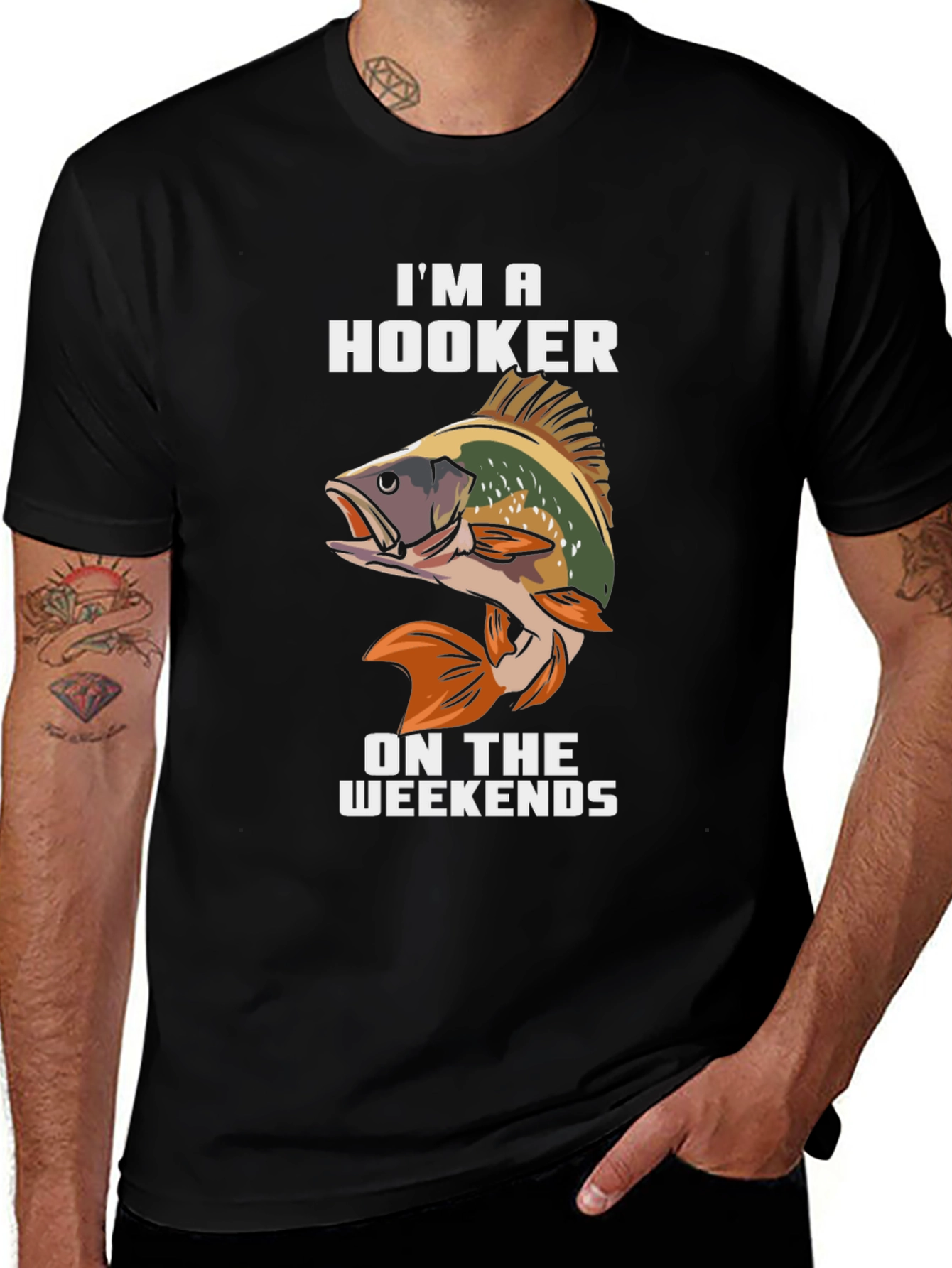 Im A Hooker On Weekends Fishing T-Shirt