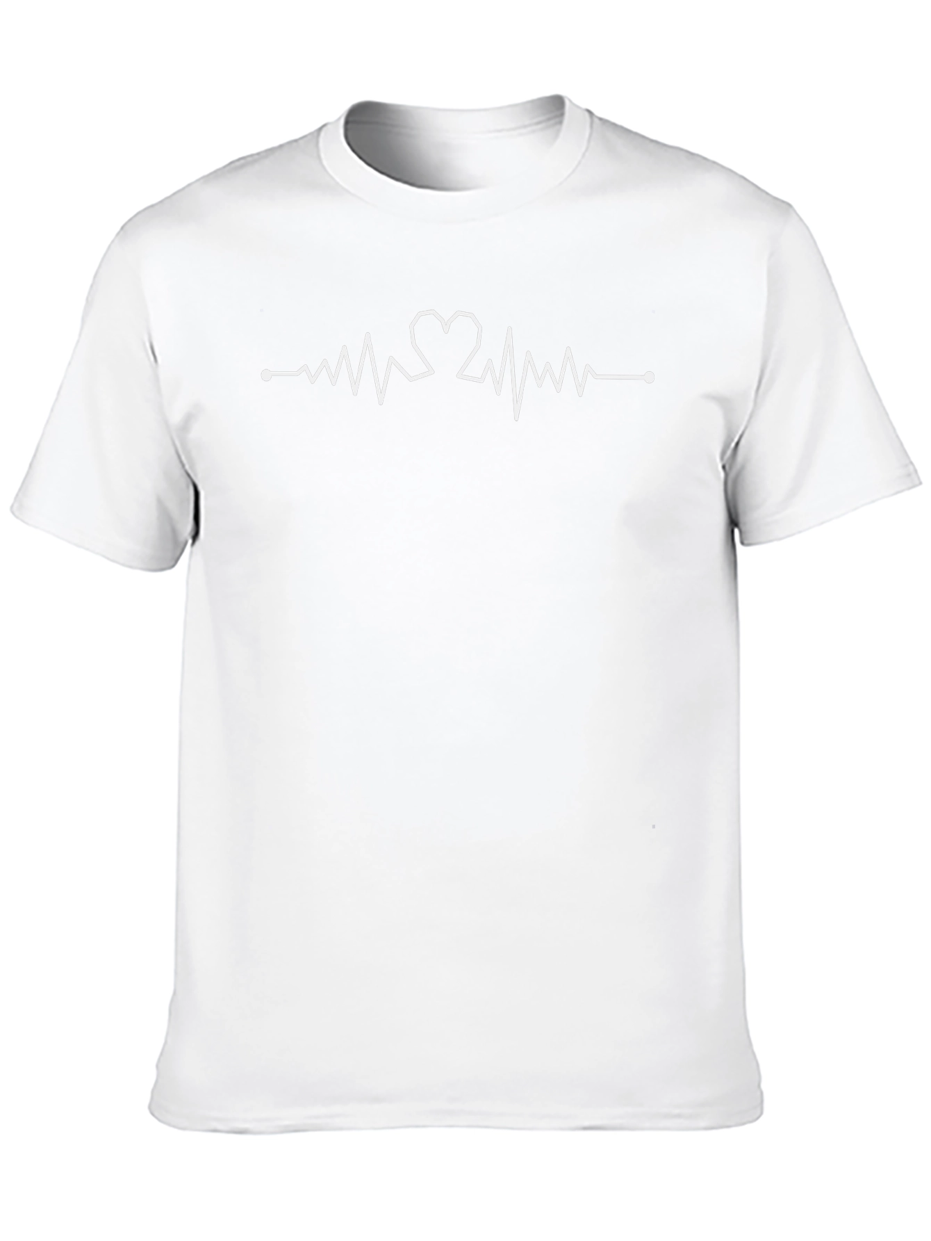 Heartbeat Heart Love Line Graphic T-Shirt