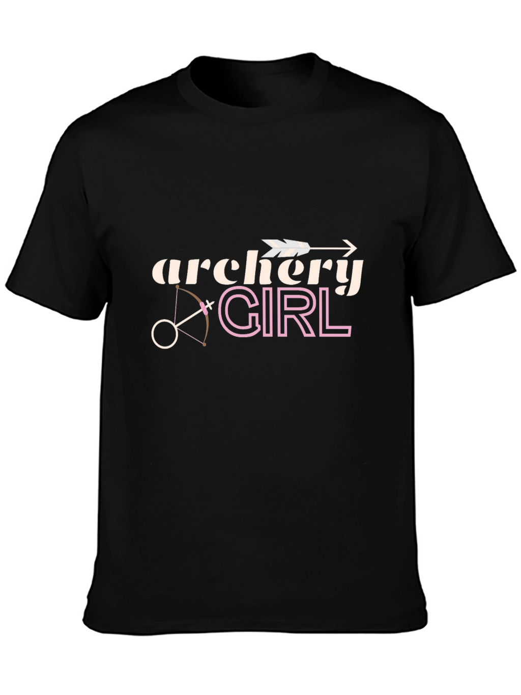 Archery Girl Black T-Shirt