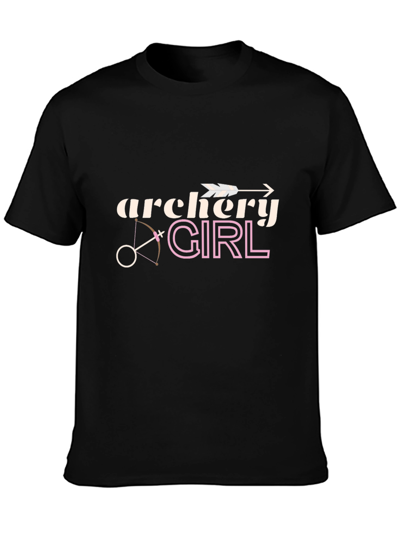 Archery Girl Black T-Shirt