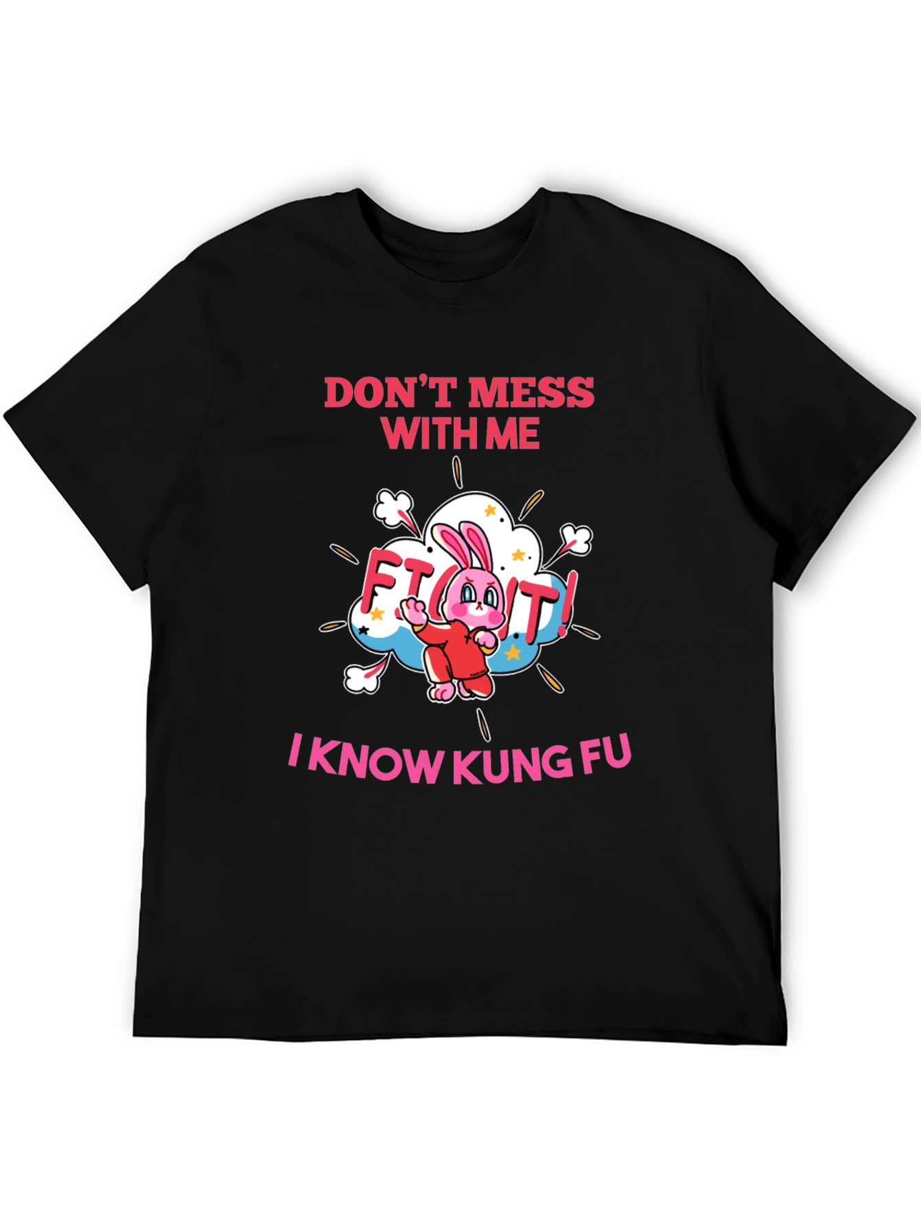 Kung Fu Rabbit Graphic T-Shirt
