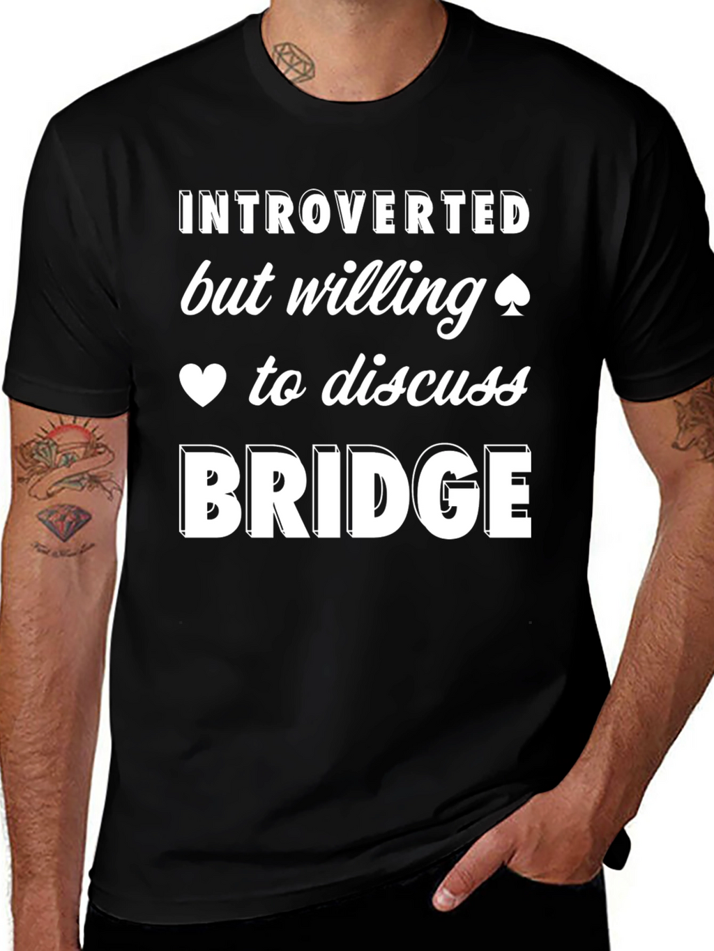 Introverted Bridge Player T-Shirt