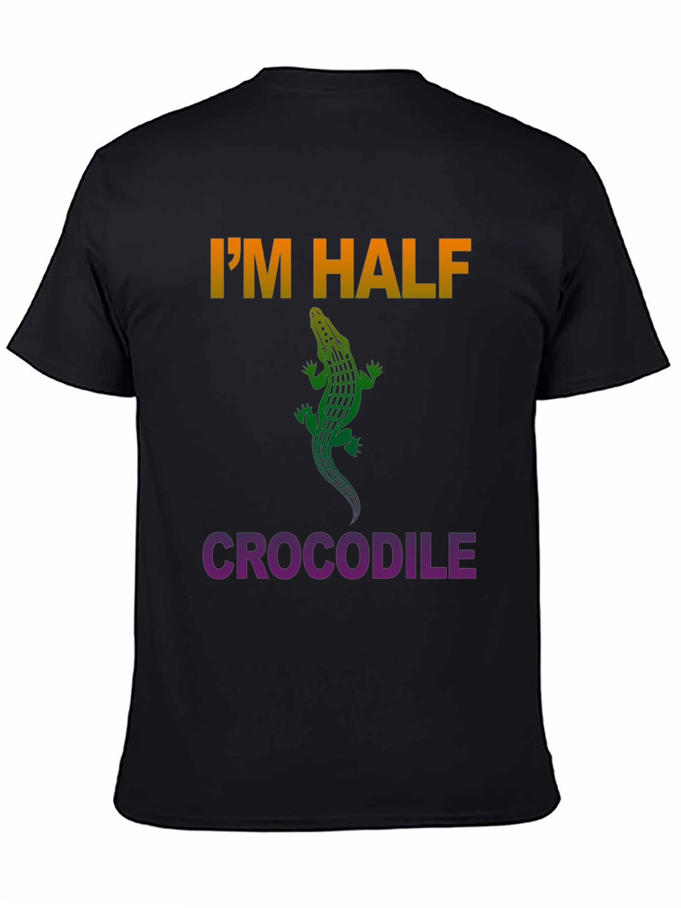 Im Half Crocodile Graphic Tee - Unique Design