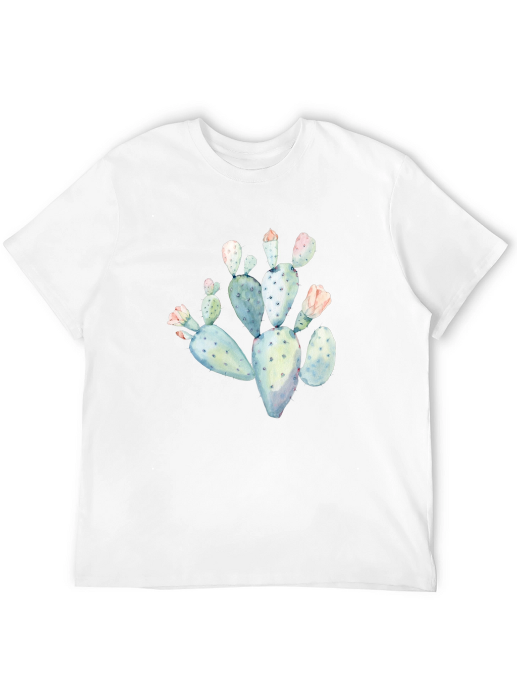 Cactus Graphic Tee - Black Cotton T-Shirt