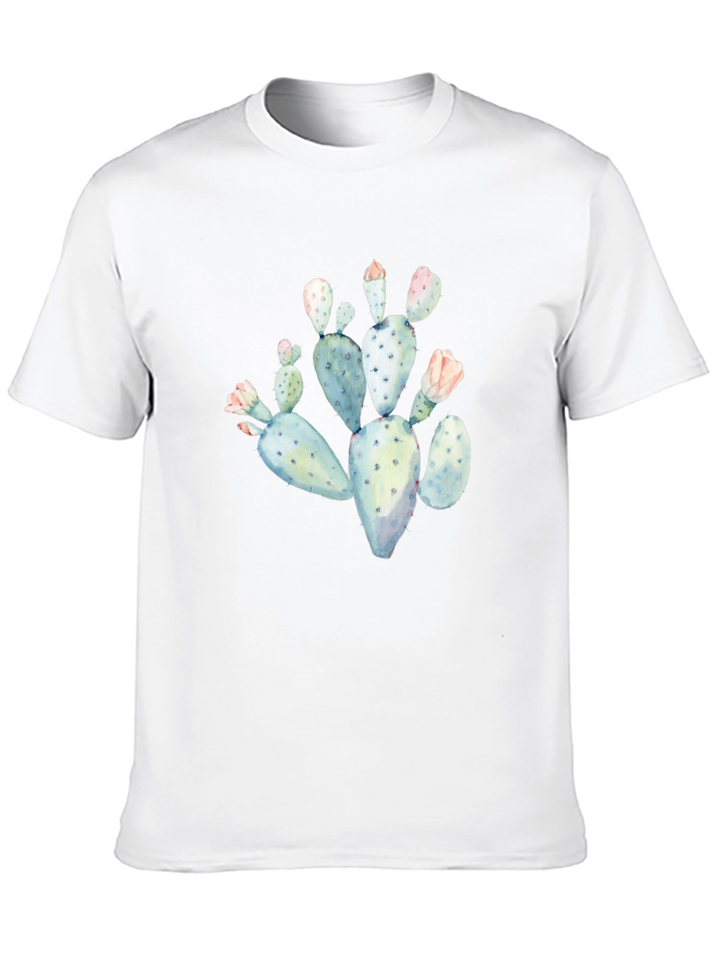 Cactus Graphic Tee - Black Cotton T-Shirt