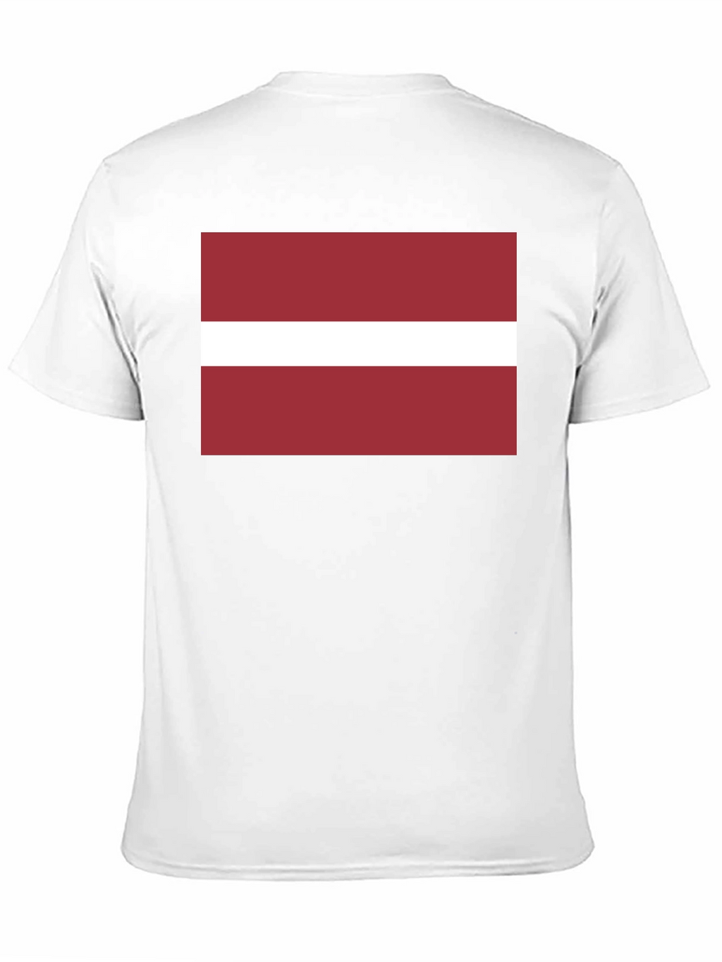 Latvia Flag Graphic T-Shirt - Black