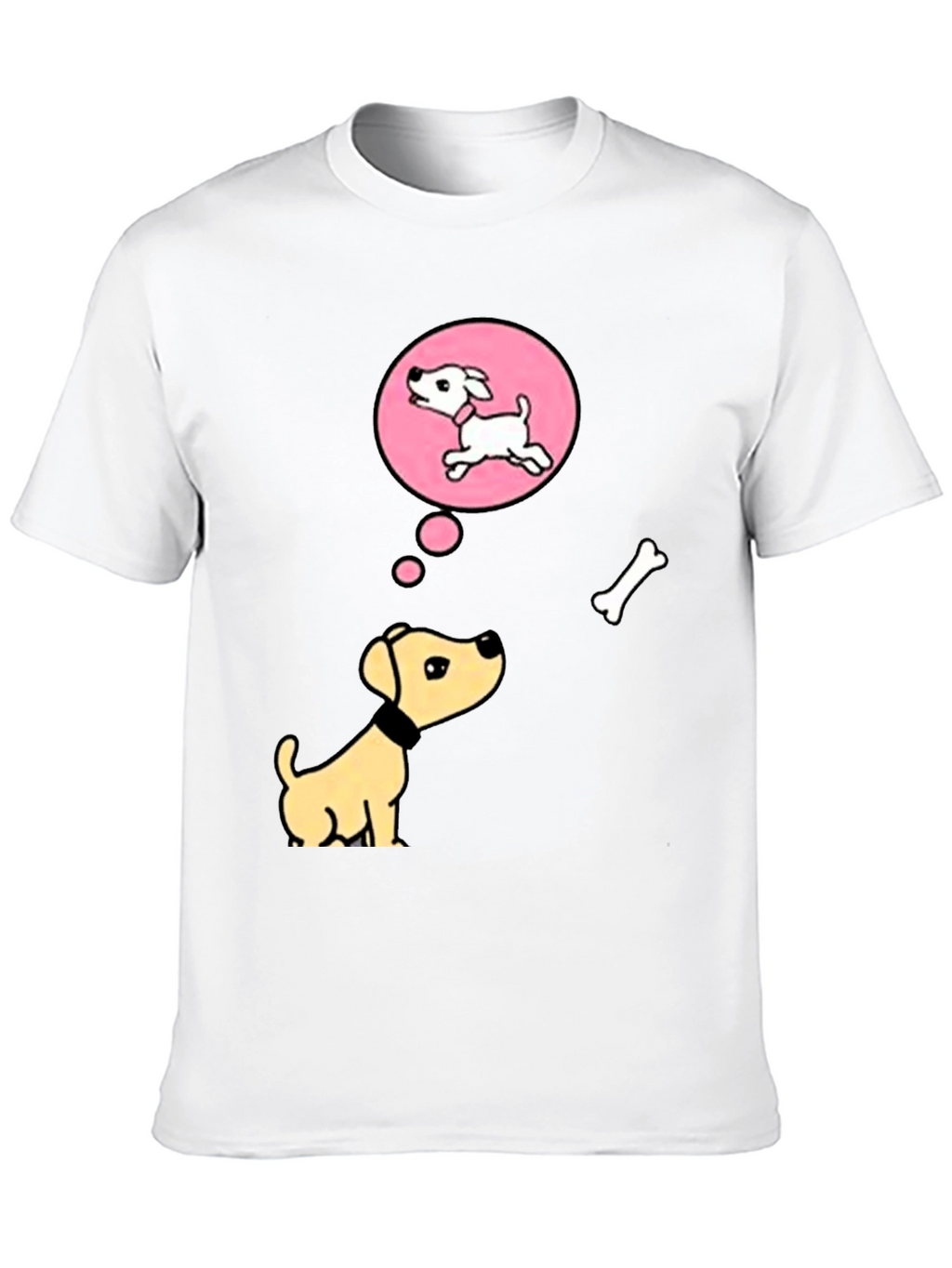 Dreaming Dog Black T-Shirt