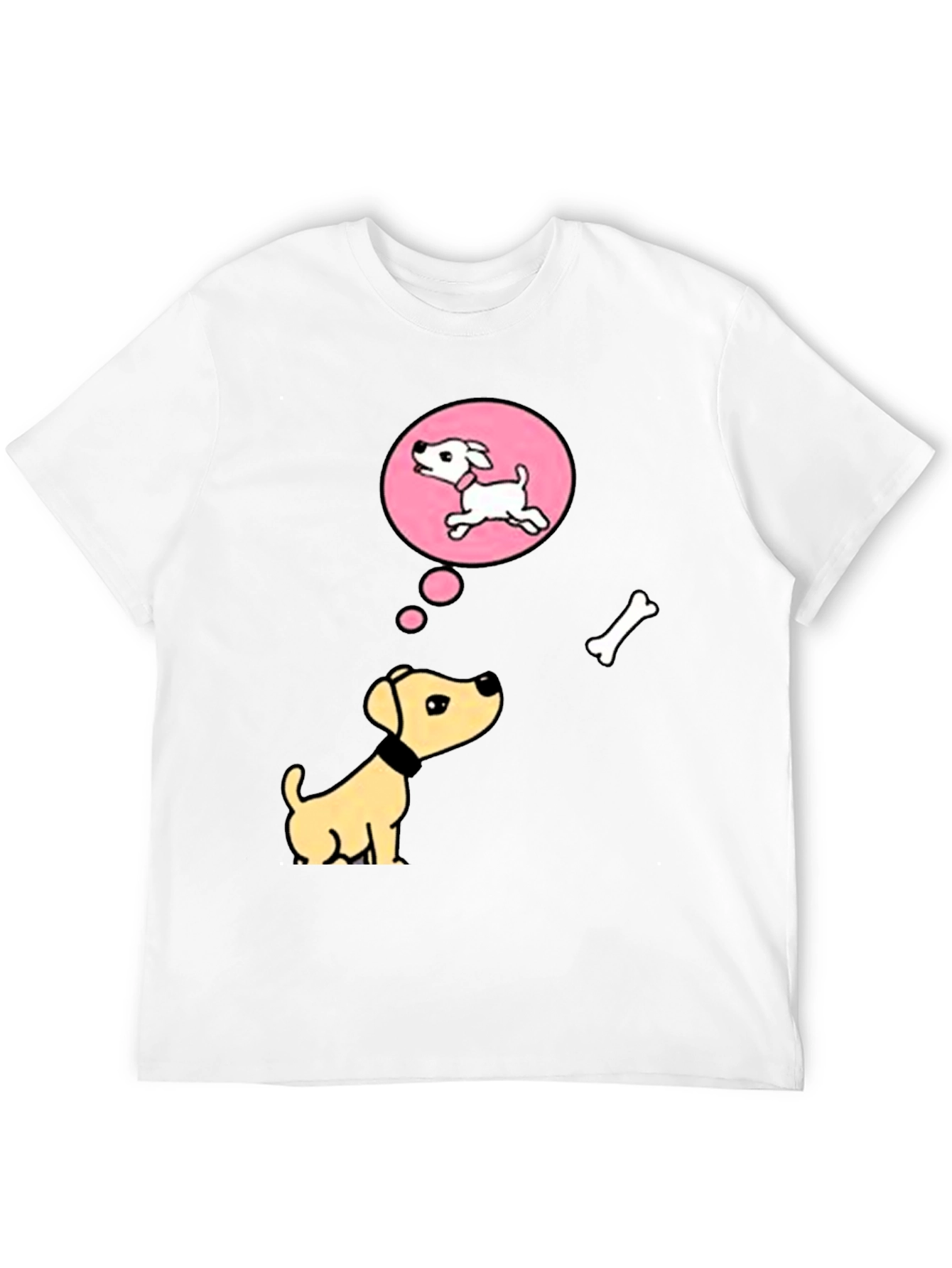 Dreaming Dog Black T-Shirt