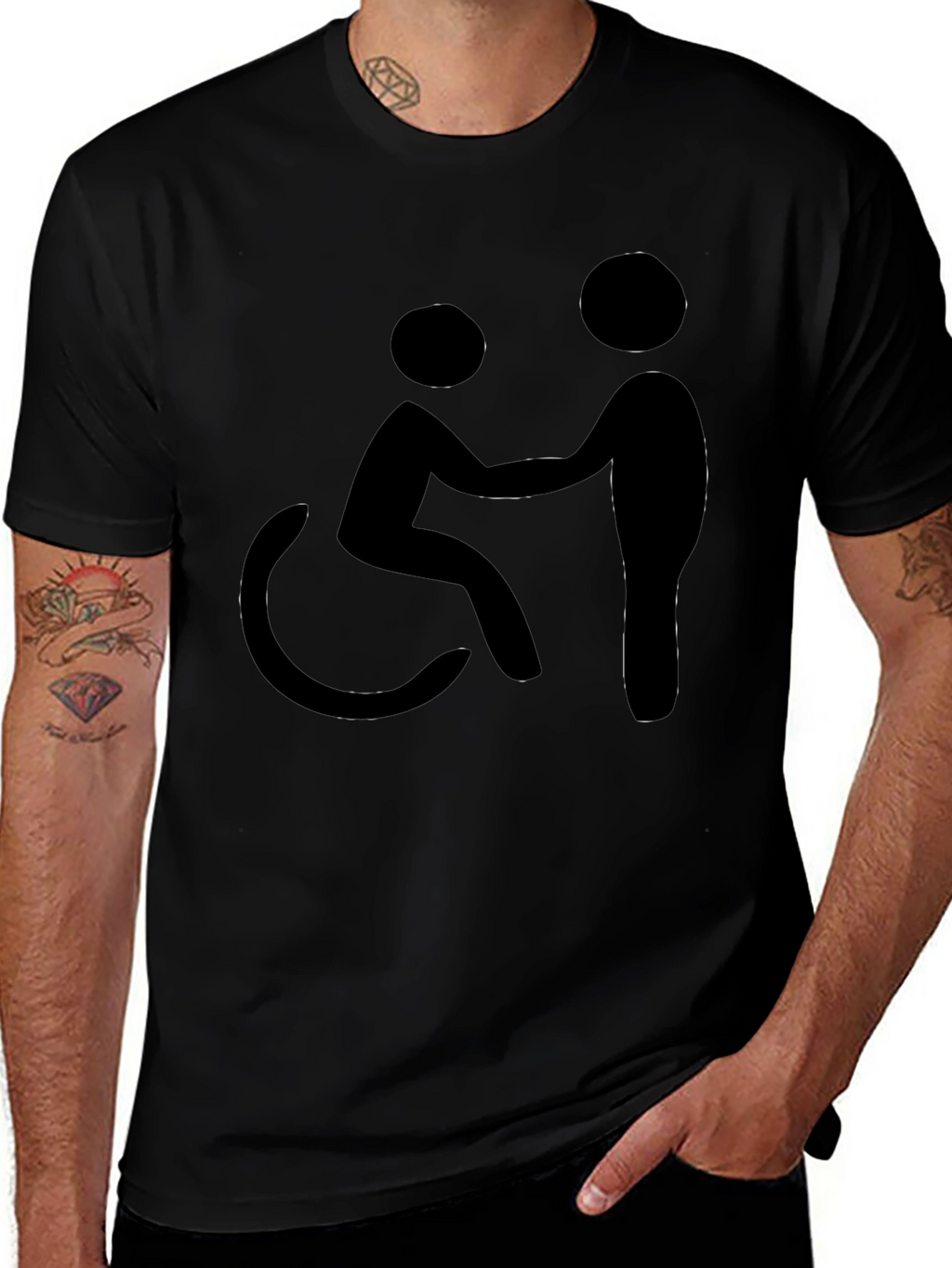Inclusive Support Graphic Tee - Black