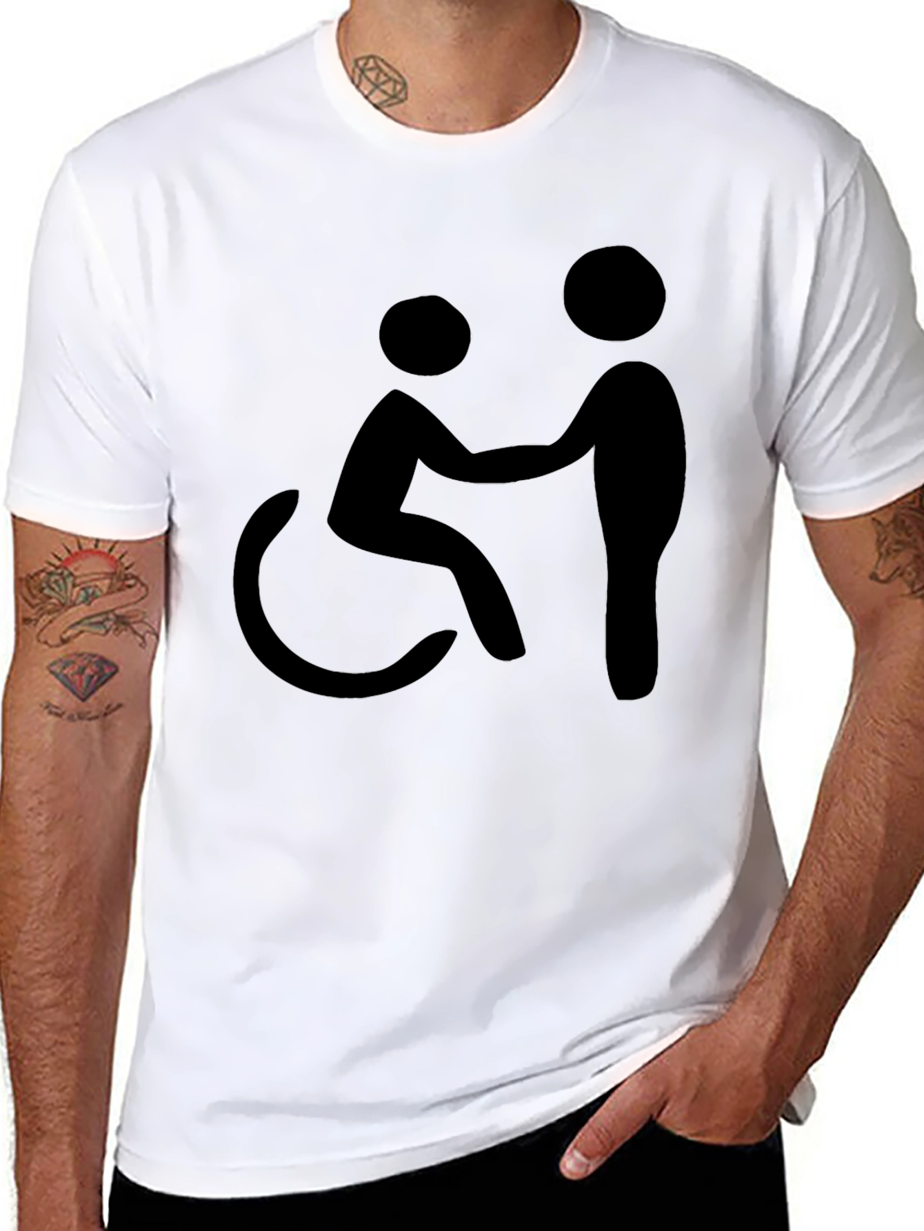 Inclusive Support Graphic Tee - Black