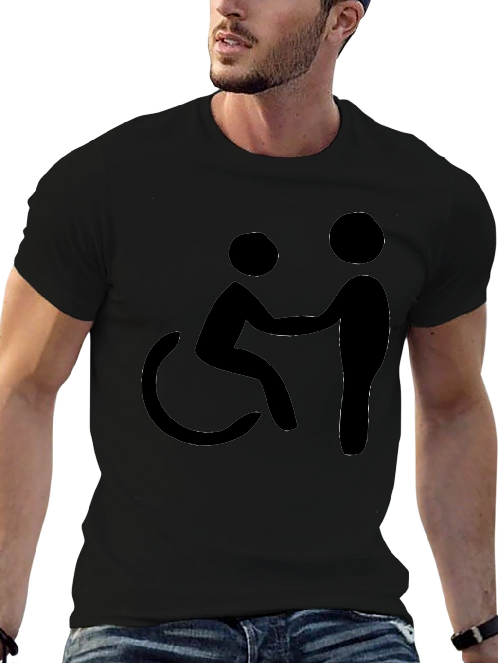 Inclusive Support Graphic Tee - Black