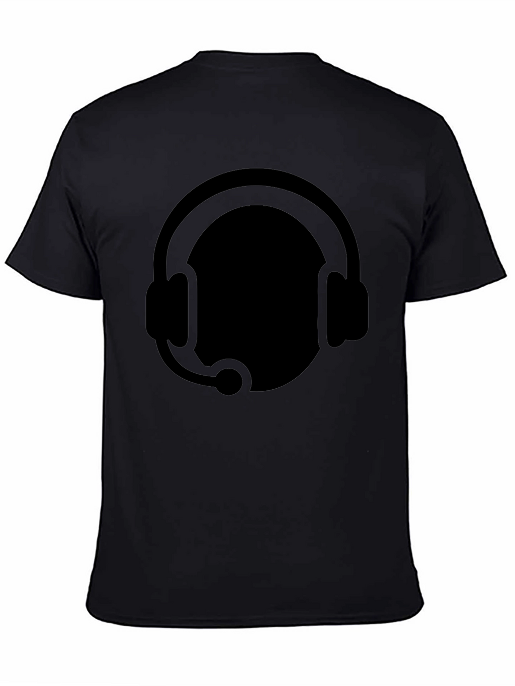 Gamer Headset Graphic Tee - Black