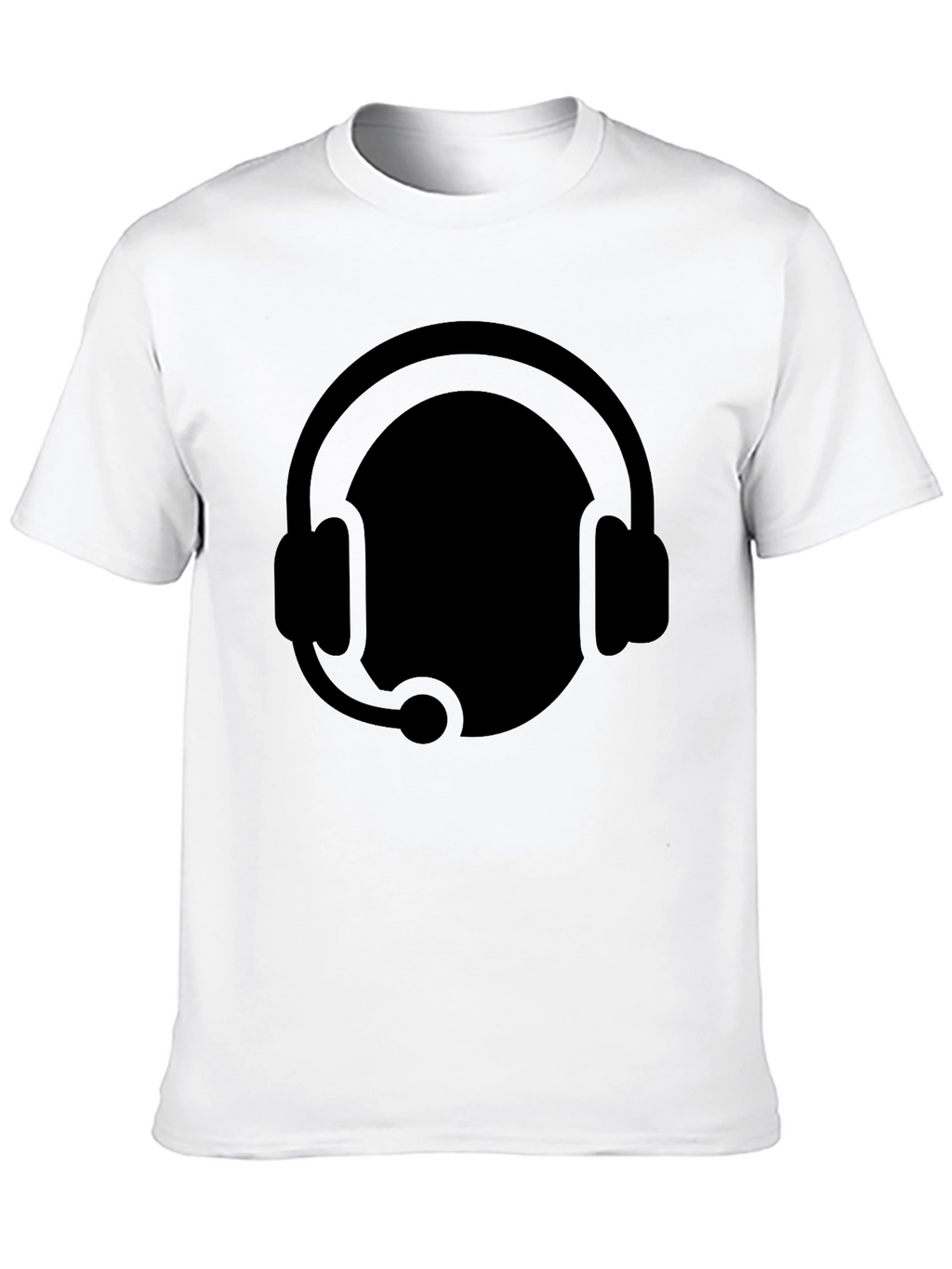 Gamer Headset Graphic Tee - Black