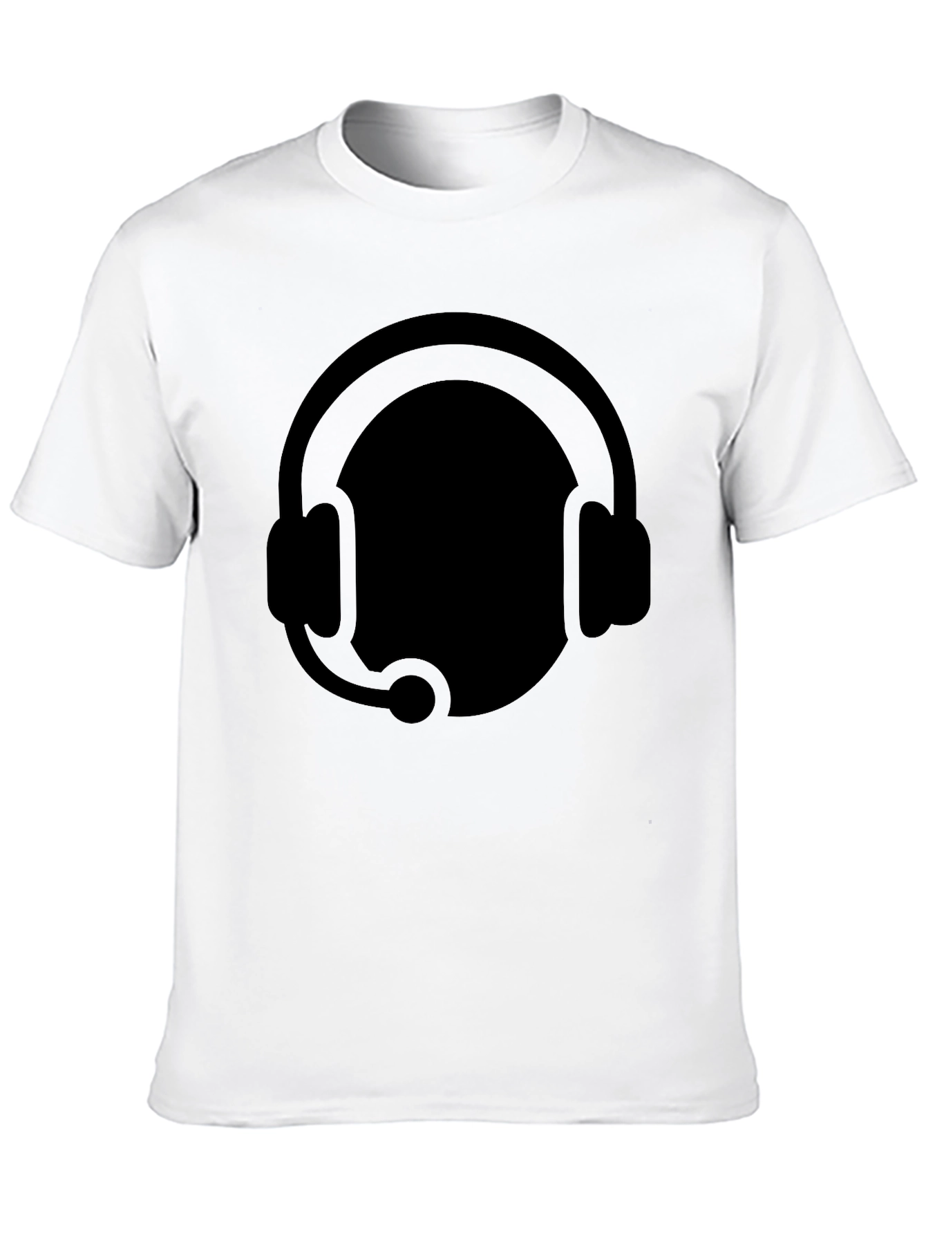 Gamer Headset Graphic Tee - Black