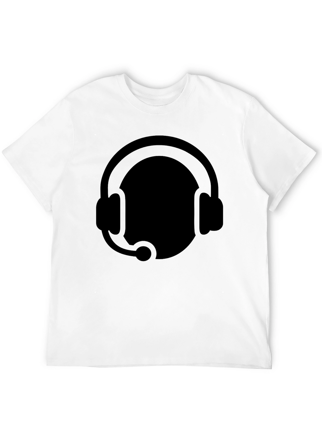 Gamer Headset Graphic Tee - Black