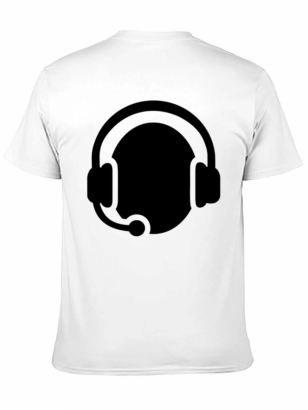 Gamer Headset Graphic Tee - Black