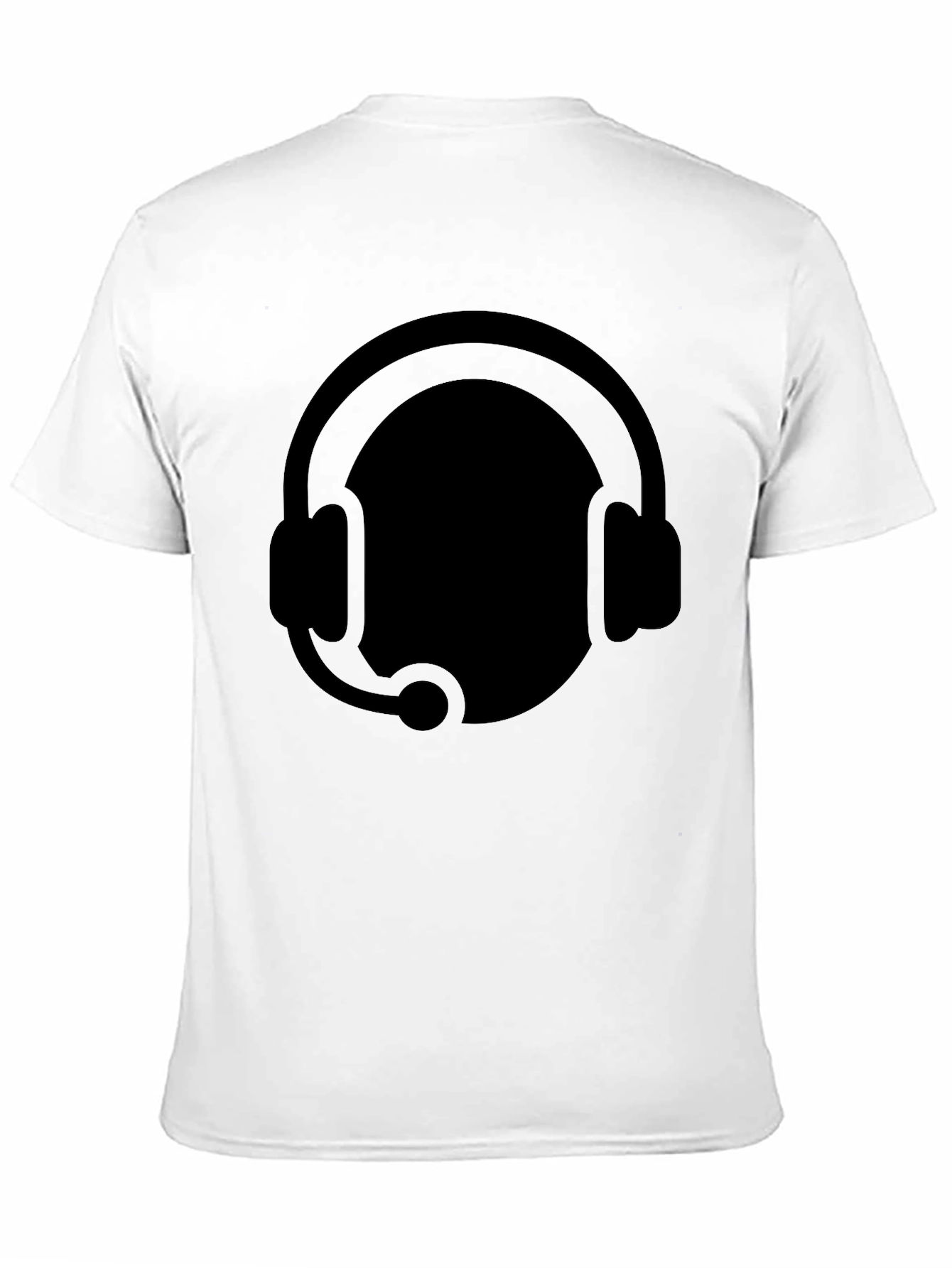 Gamer Headset Graphic Tee - Black