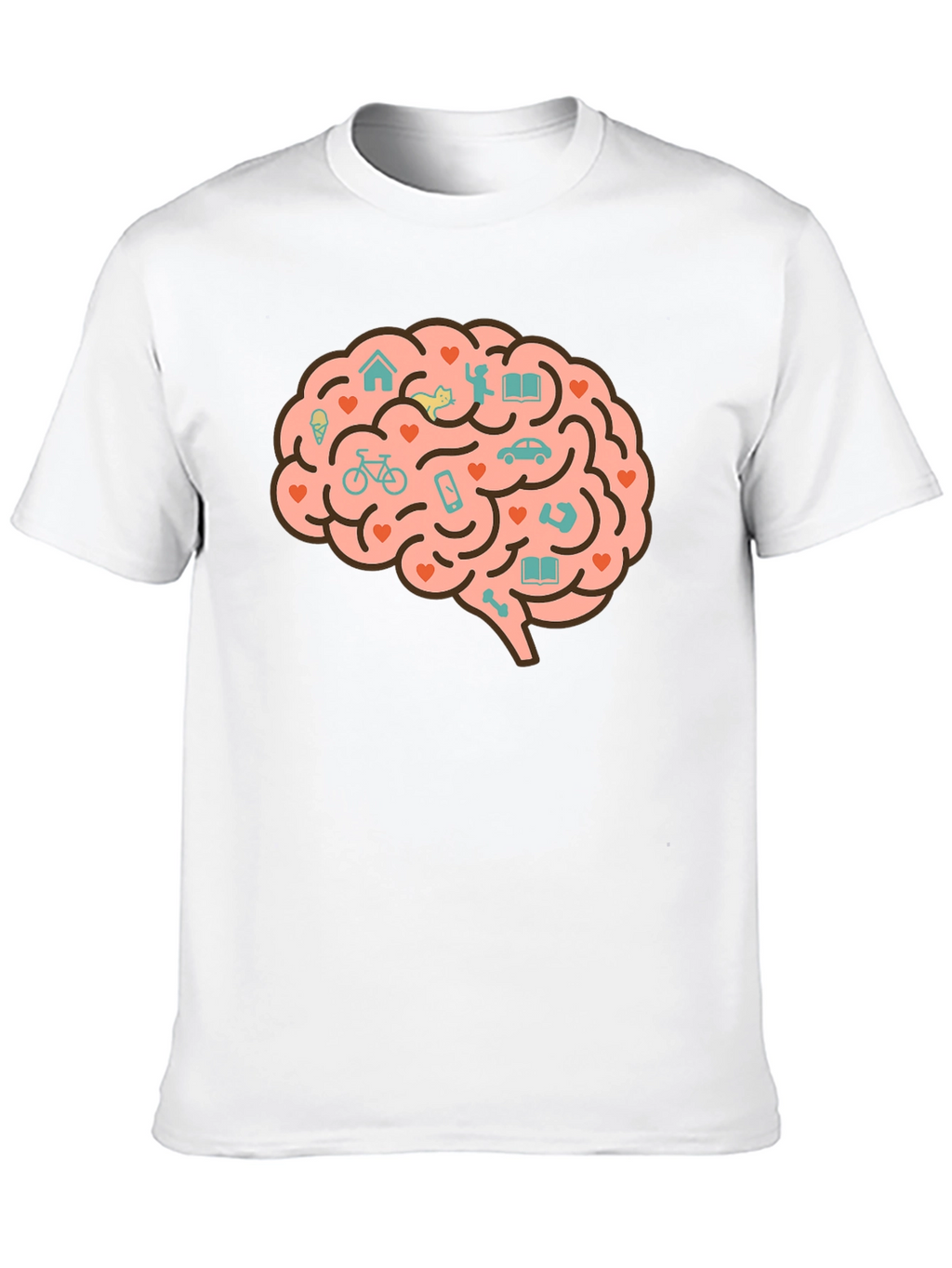 Brain Love T-Shirt - Unique Graphic Tee