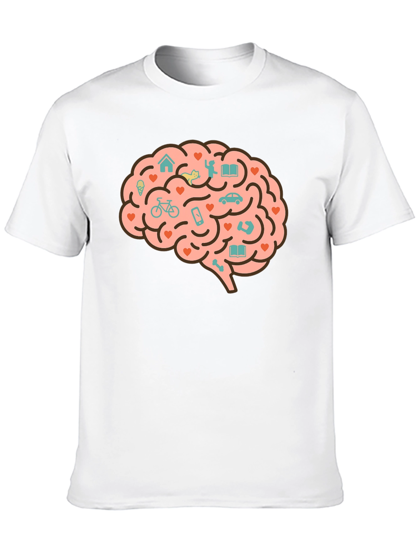Brain Love T-Shirt - Unique Graphic Tee