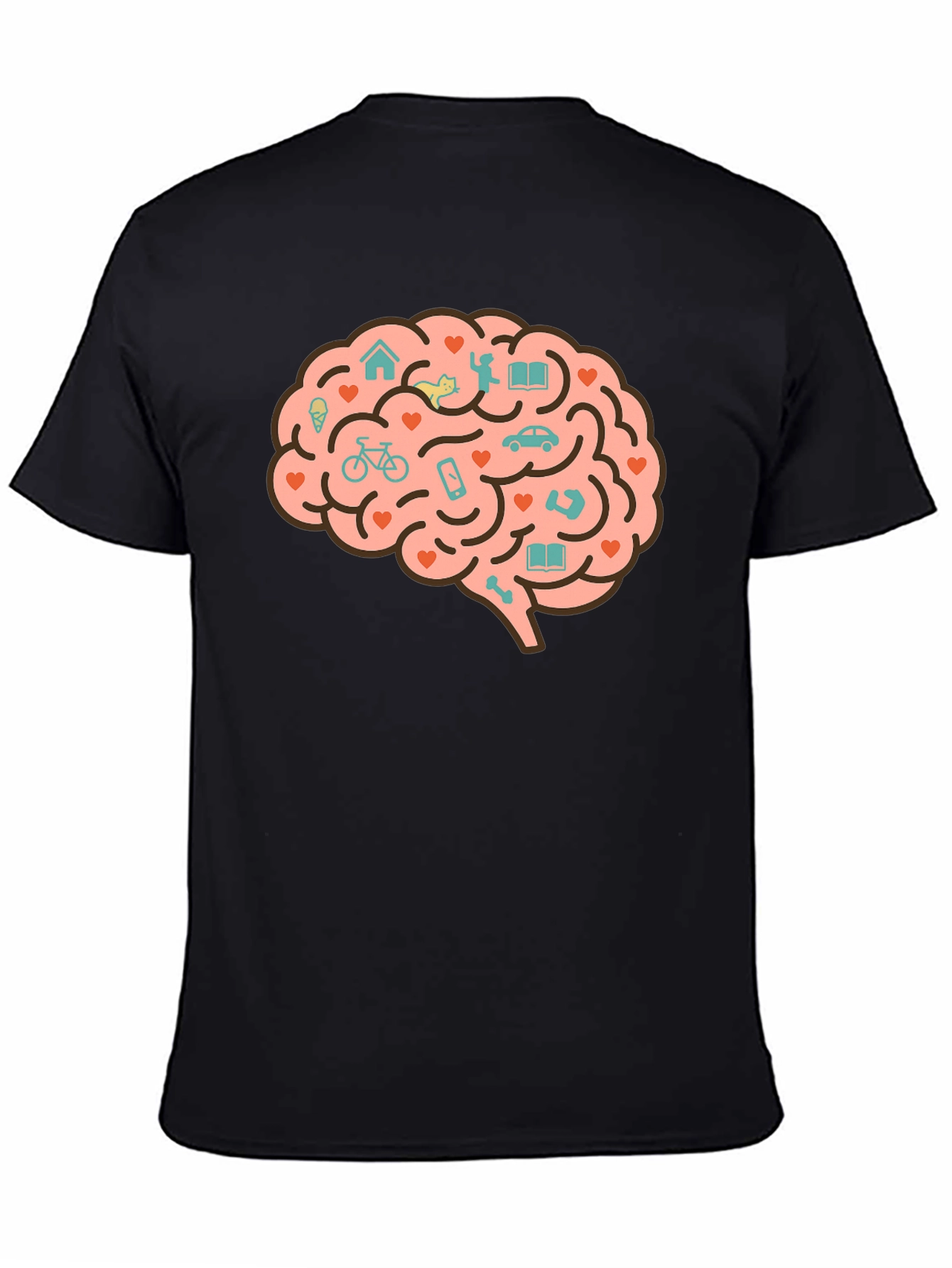 Brain Love T-Shirt - Unique Graphic Tee