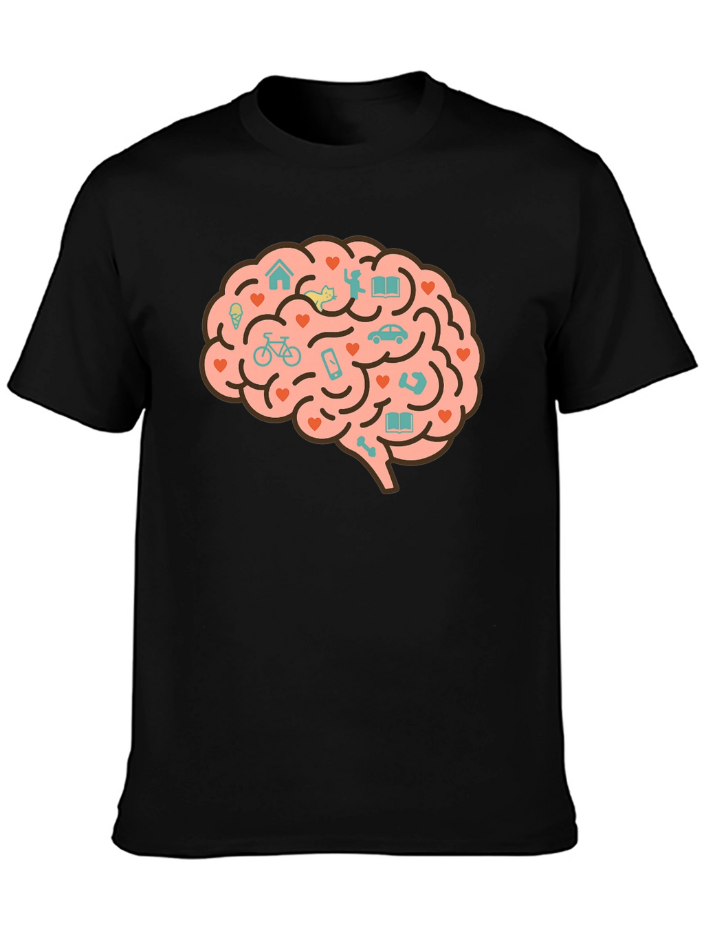 Brain Love T-Shirt - Unique Graphic Tee