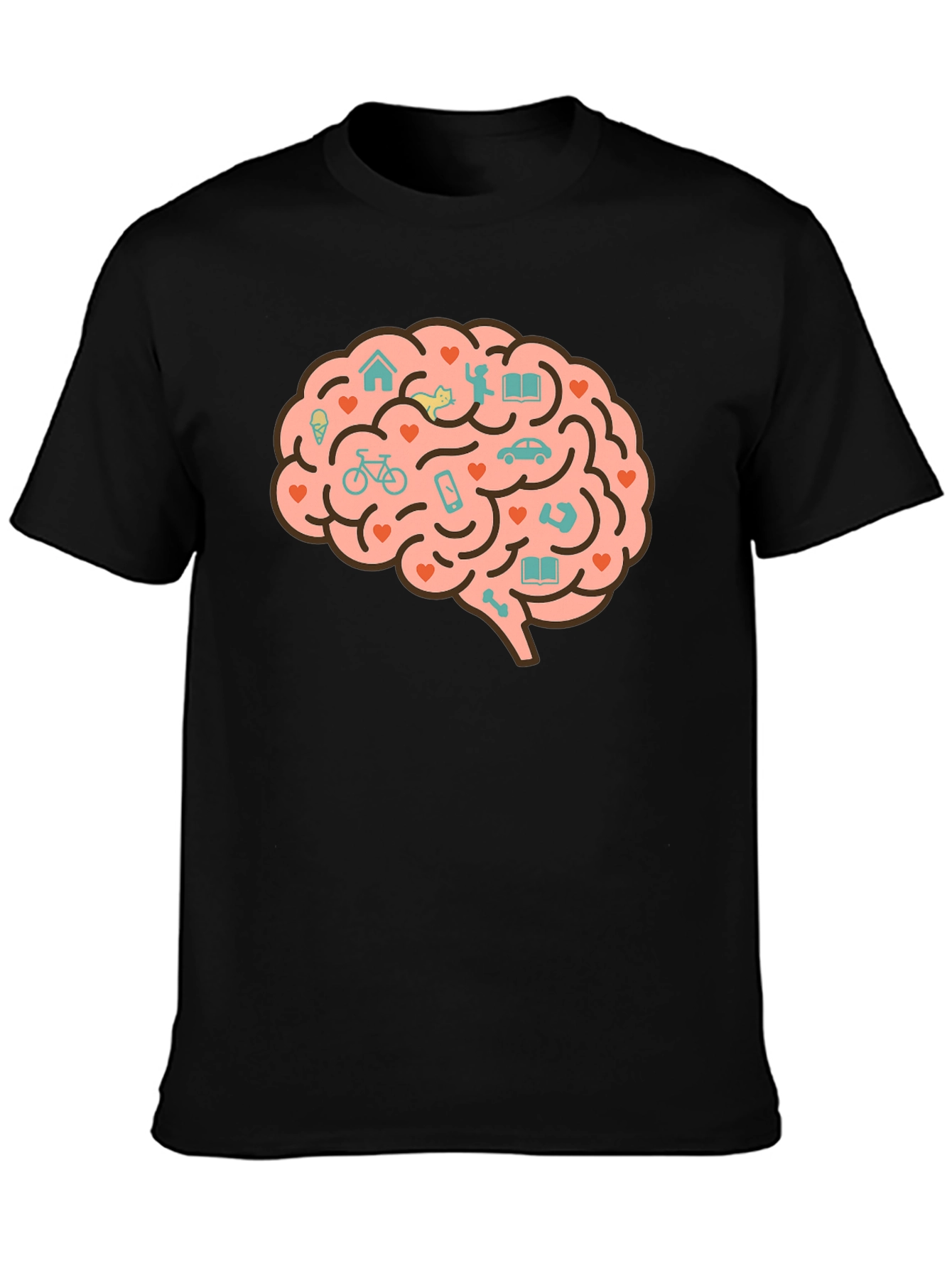 Brain Love T-Shirt - Unique Graphic Tee