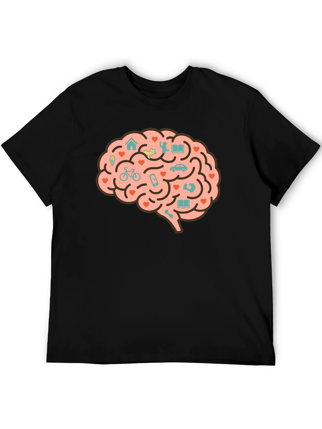 Brain Love T-Shirt - Unique Graphic Tee