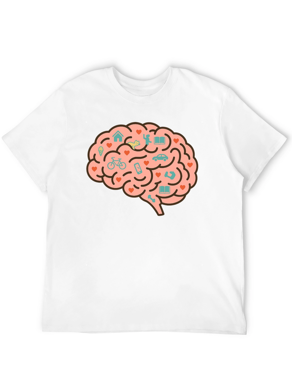 Brain Love T-Shirt - Unique Graphic Tee