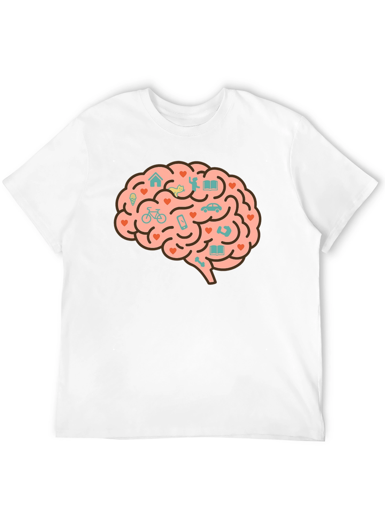 Brain Love T-Shirt - Unique Graphic Tee