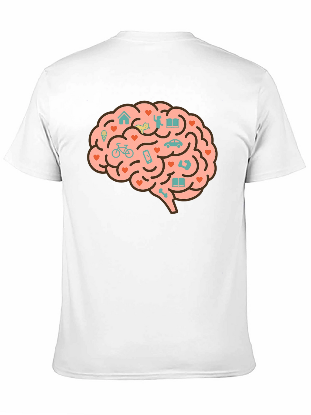 Brain Love T-Shirt - Unique Graphic Tee
