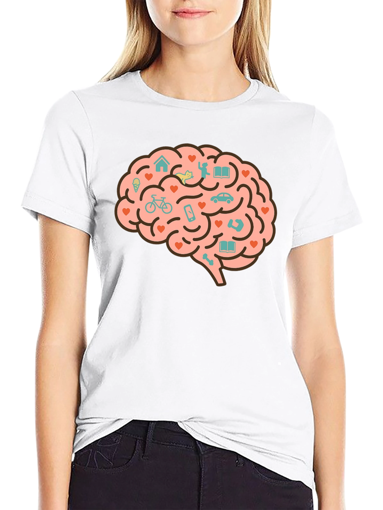 Brain Love T-Shirt - Unique Graphic Tee