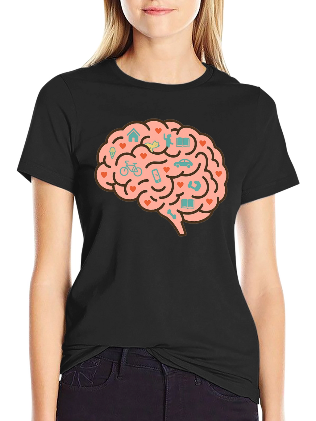 Brain Love T-Shirt - Unique Graphic Tee