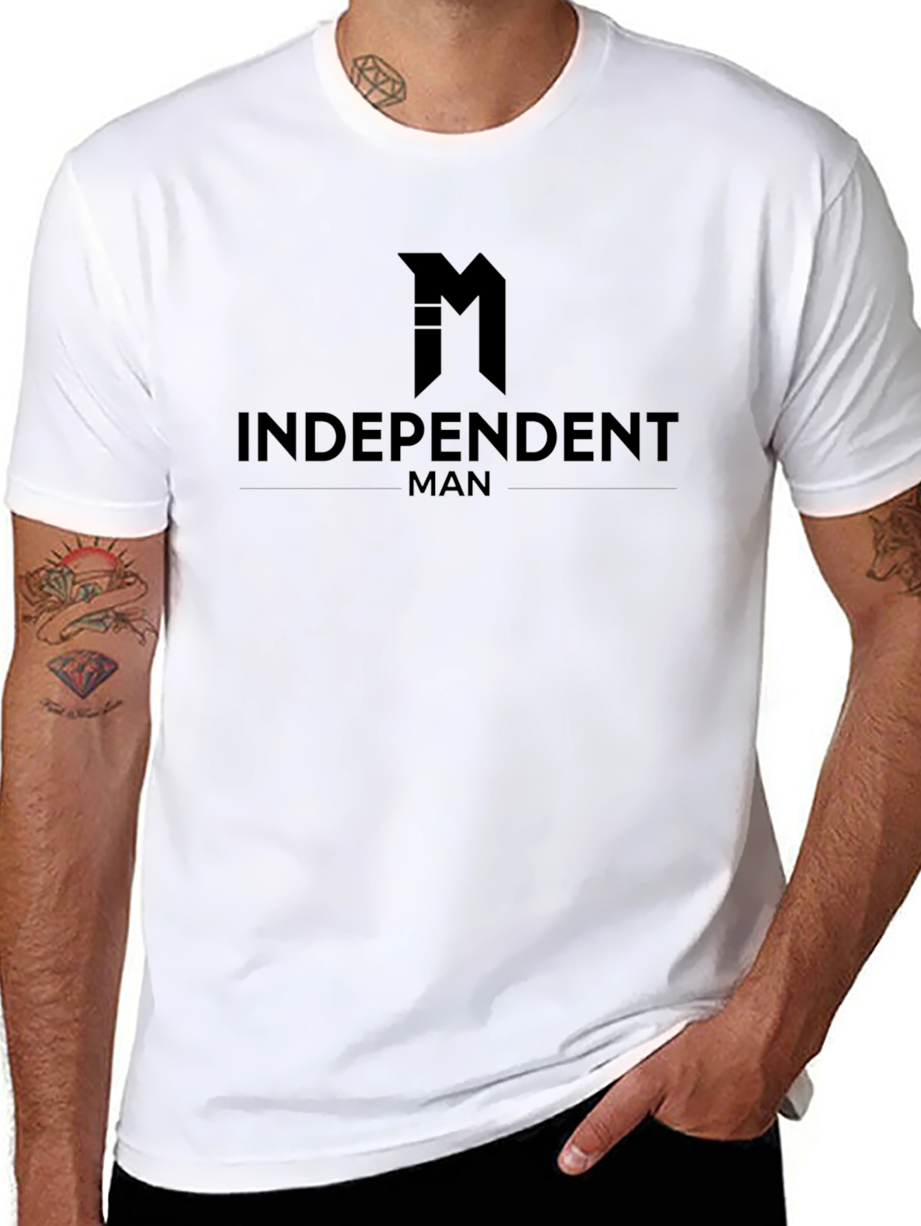 Independent Man Black Graphic Tee