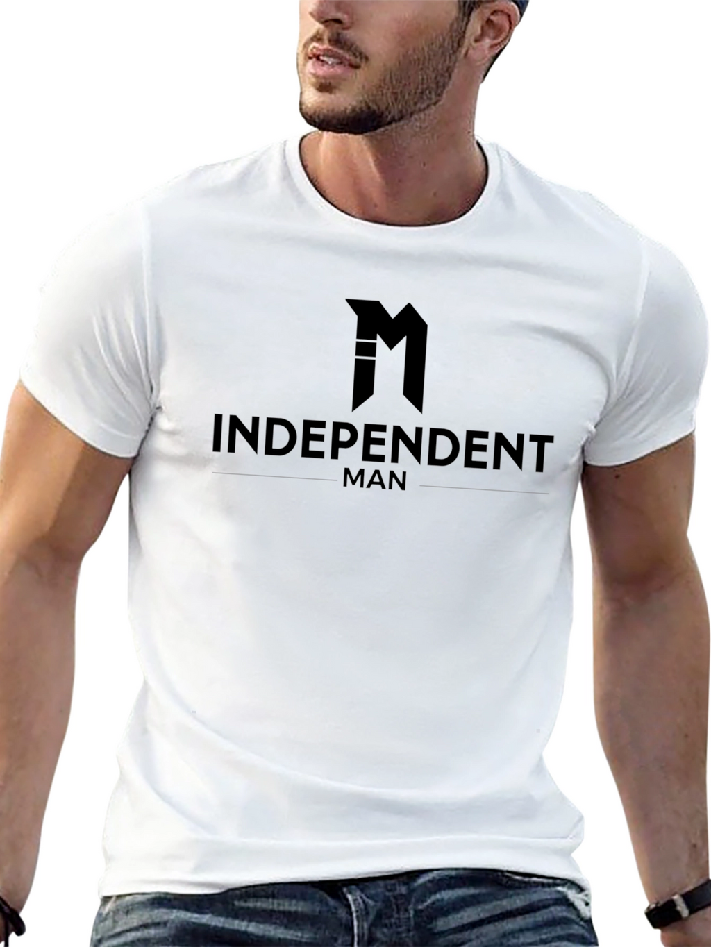 Independent Man Black Graphic Tee