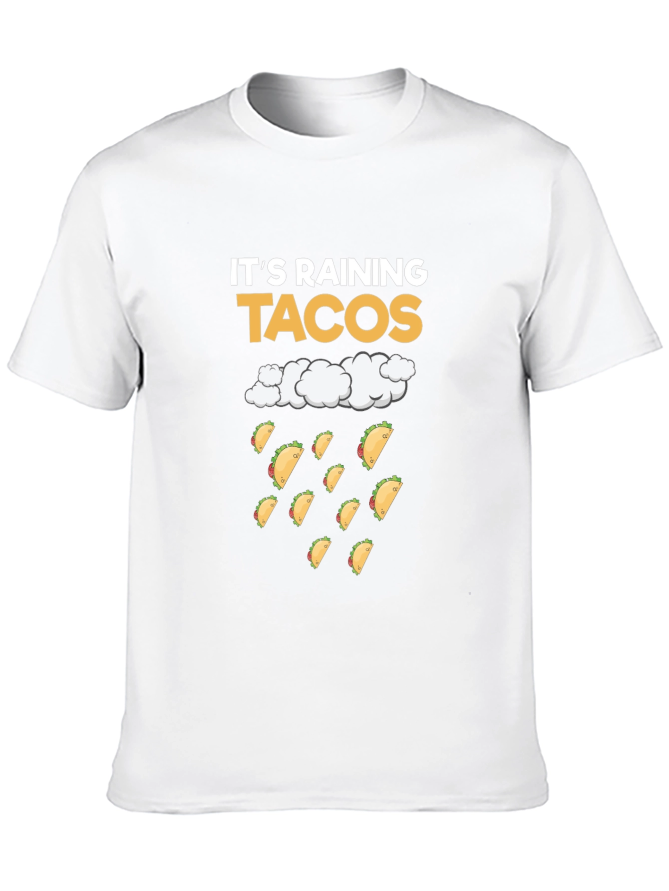 Its Raining Tacos Black T-Shirt