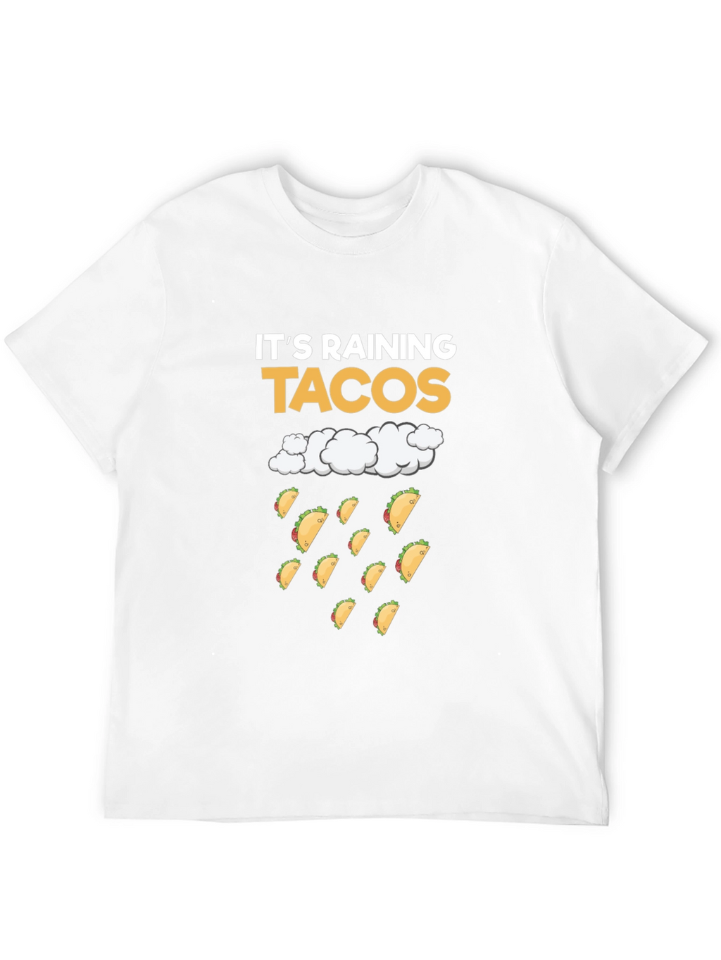 Its Raining Tacos Black T-Shirt