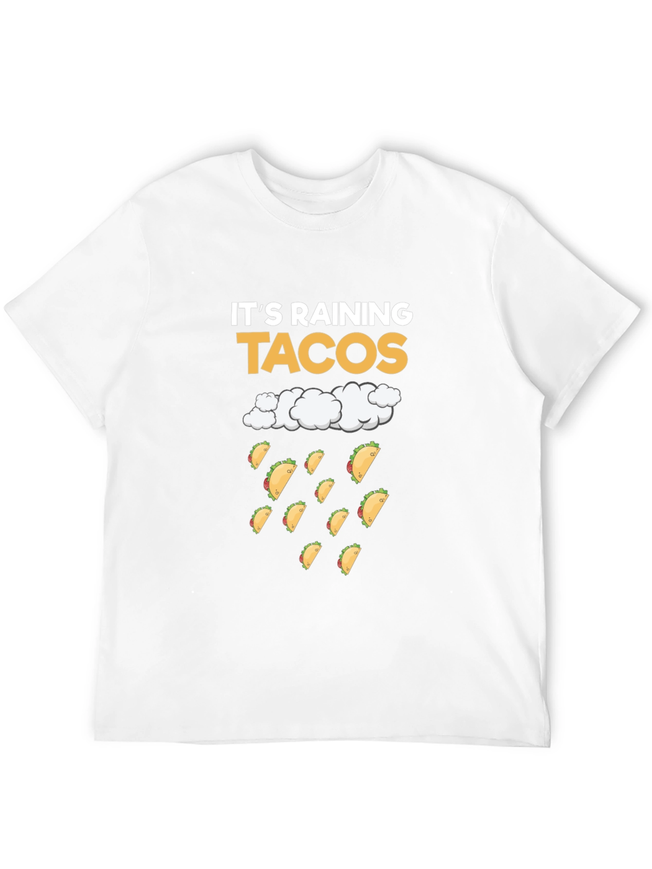 Its Raining Tacos Black T-Shirt