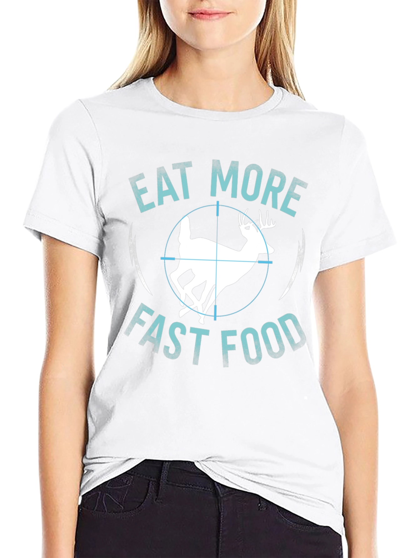 Eat More Fast Food Deer T-Shirt