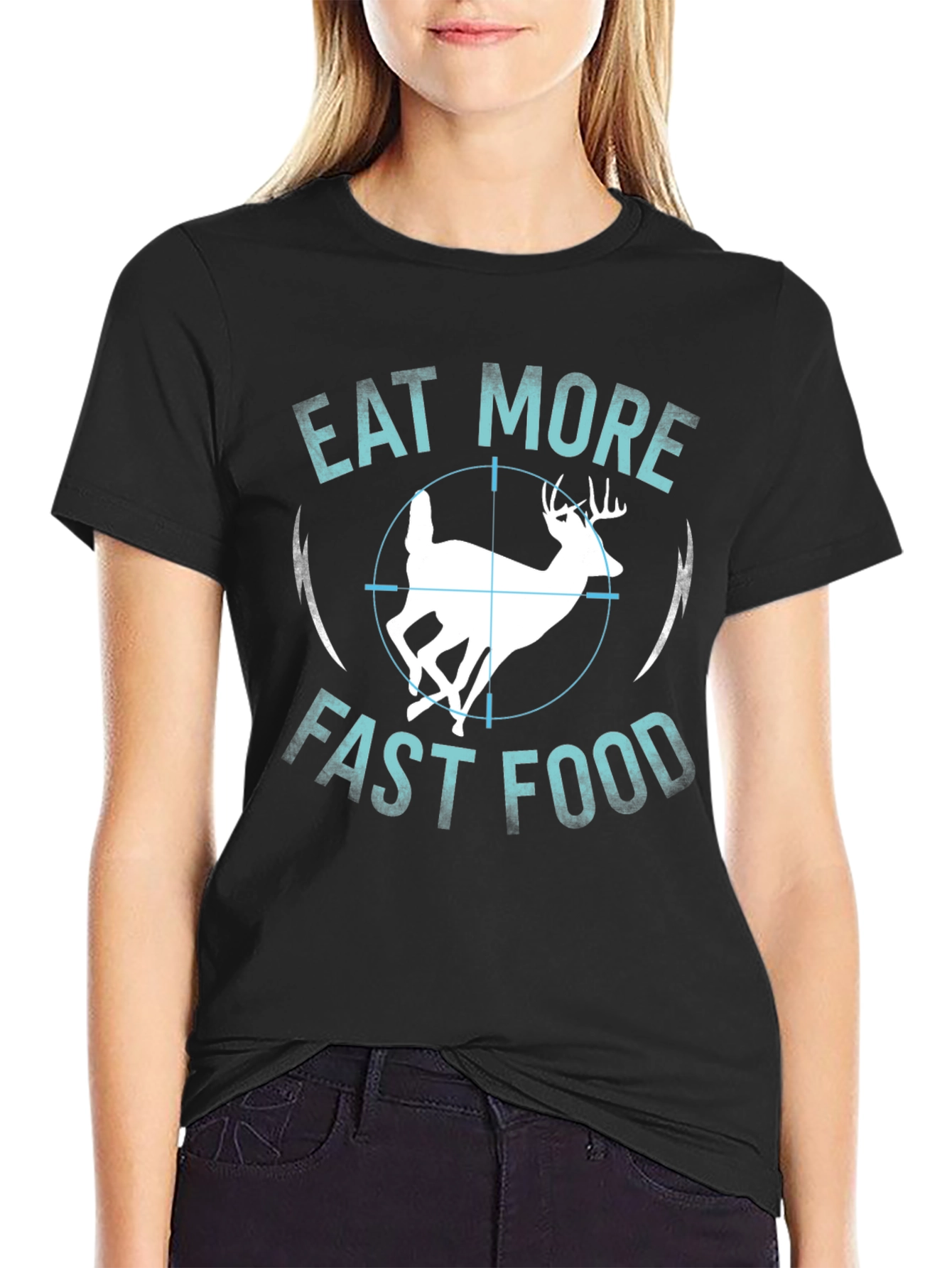 Eat More Fast Food Deer T-Shirt