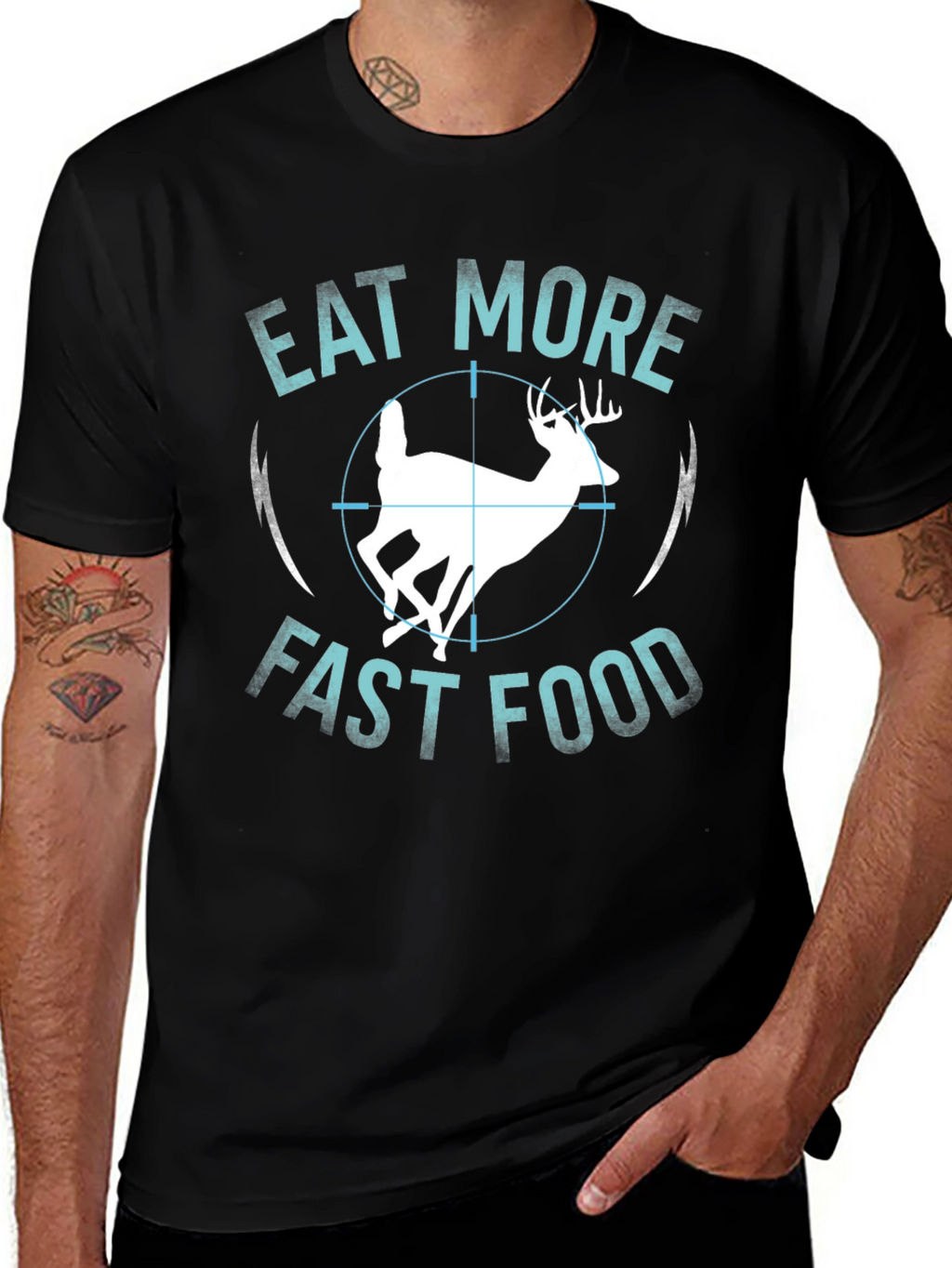 Eat More Fast Food Deer T-Shirt