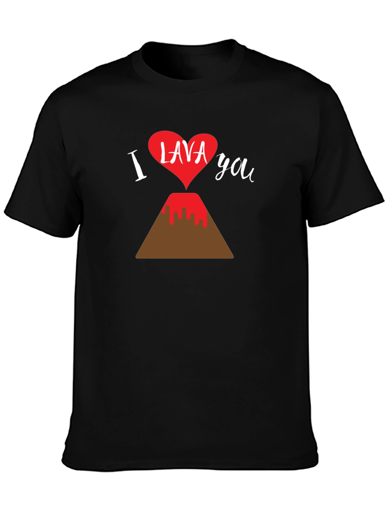 I Lava You T-Shirt - Cute Volcano Heart Graphic Tee