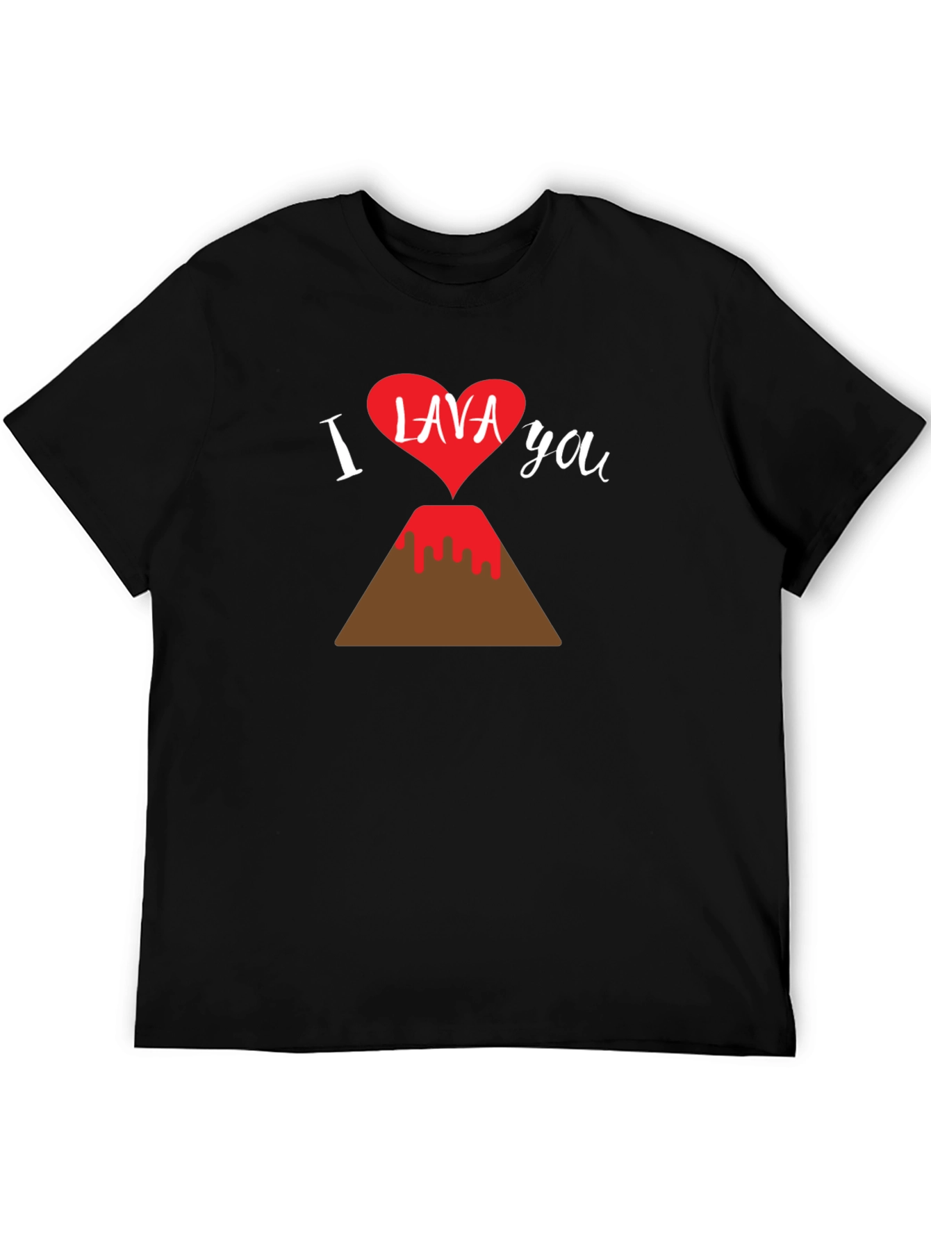 I Lava You T-Shirt - Cute Volcano Heart Graphic Tee